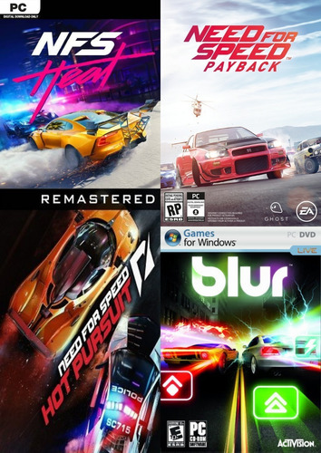 Need For Speed Colection ( 3 Nfs Pc ) + Brinde Blur.