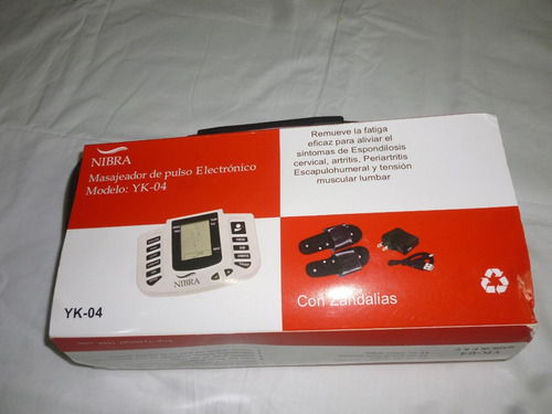 Electroestimulador Tens + 4 Parches + 2 Sandalias Calidad