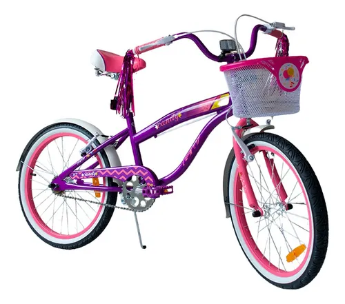 Bicicleta Infantil Gw Siren Rin 20 Niñas Canasta