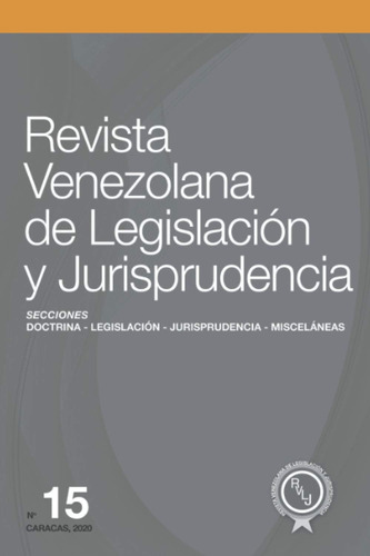 Libro: Revista Venezolana De Legislación Y Jurisprudencia N.