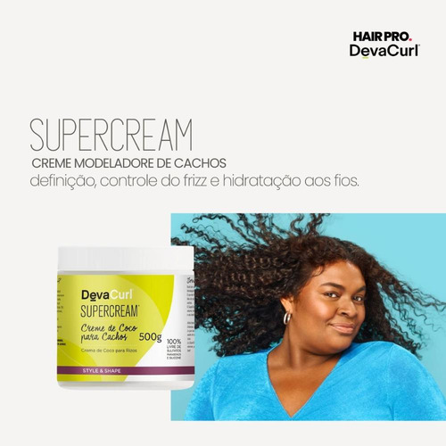 Kit Deva Curls Styling Cream E Super Cream + Escova