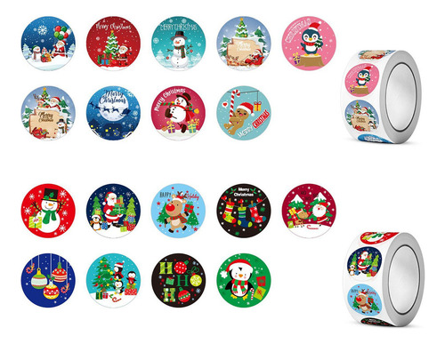 L Rollo De Pegatinas Navideñas, Pegatinas Navideñas Estilo A