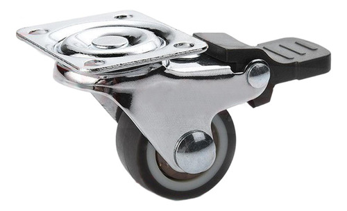 Rueda Giratoria Con Freno Para Carro Muebles 1,5 Pulgadas