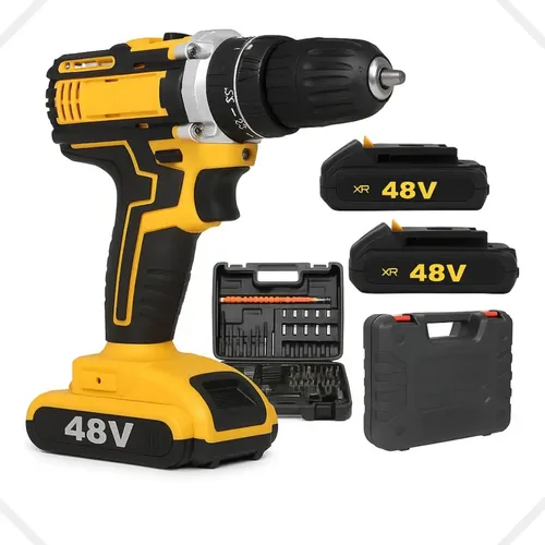 Parafusadeira E Furadeira Profissional 48v 2 Baterias Bivolt