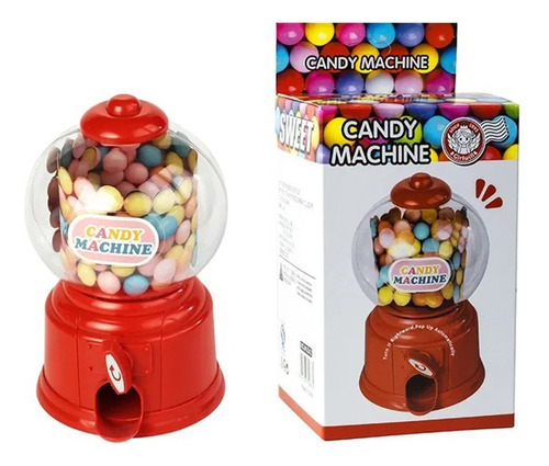 Alcancía Mini Maquina De Chicle Y Dulces Dispensador Pack X2