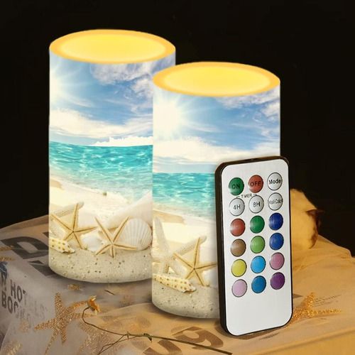 Netilgen Juego De 2 Velas Led Electricas Sin Llama, Con Temp