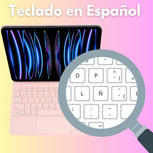 Funda Magic Keyboard Para iPad Mini 6/7 8.3 Teclado Español