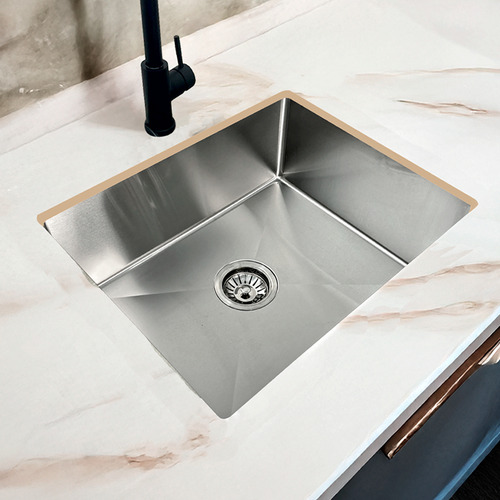 Cuba Inox Gourmet 50x40 Cm Quadrada De Embutir Bancada Pia Cozinha Aço Inox 304 Dona D.cor