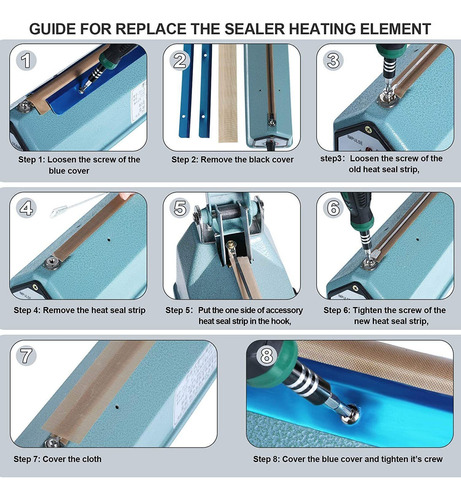 Heat Seal Kit De Piezas 10 Piezas Sellador Del Impulso Calef