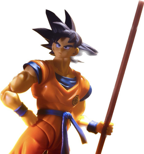 S.h.figuarts Goku Saiyan Raised On Earth + Baculo Sdcc 2018