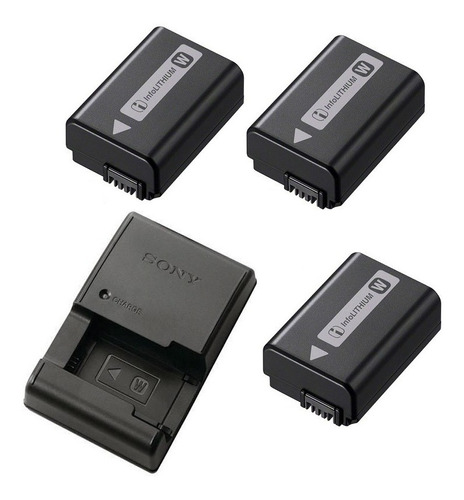 3 Baterias Sony Np-fw50 + Cargador Sony Bc-vw1 Nex-7 Alpha