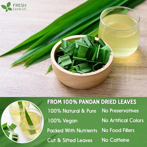 Té De Hojas De Pandan Secas 100% Puro, Sin Cafeína, Vegano