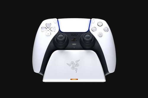 Imagen 2 de 8 de Cargador Gamer Razer Ps5 Quick Charge Control Usb Blanco