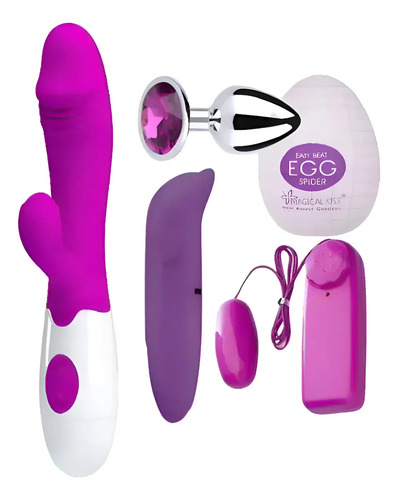 Massageador Kit Completo Recar 5 Peças Usb Exclusive Sortido