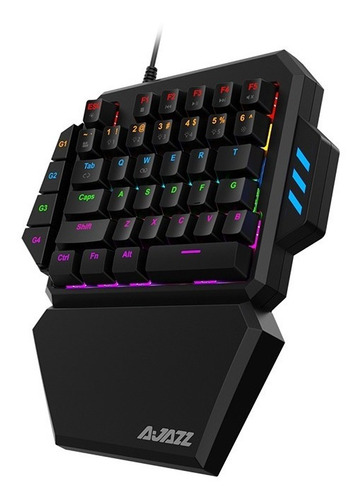 Imagen 2 de 6 de Teclado Mecánico De Una Mano Rgb Switch Blue - Ajazz Ak039h