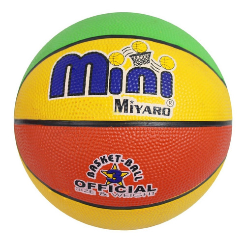 Balón Miyaro Basquetbol Mini Multicolor #3 (0154)