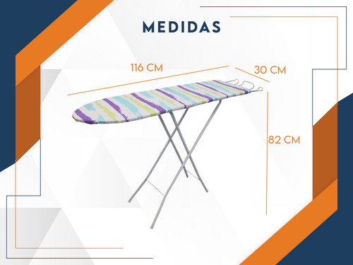 Tabla De Planchar Grande Reforzada Plegable Altura Regulable