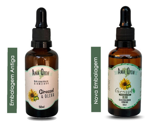 Óleos Ozonizados De Girassol E Oliva Com Arnica E Cânfora Fragrância Suave Tipo de embalagem Vidro Ambar com Conta Gotas