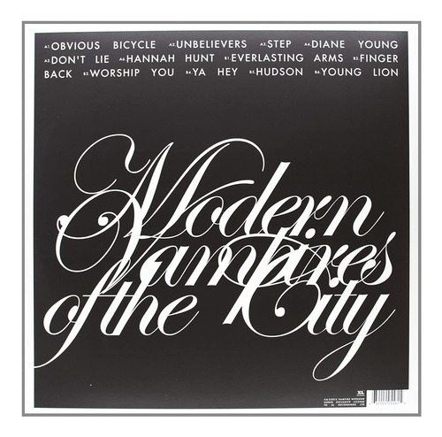 Vampire Weekend Modern Vampires Of The City Vinilo Nuevo Lp