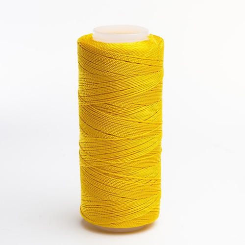 Caja 6 Pzs Hilo Crochet Nylon Sedificado Selanusa Color Amarillo Mantequilla