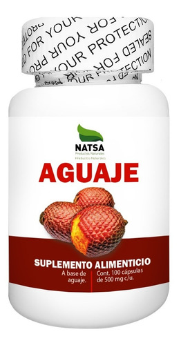 Aguaje, 100 Cápsulas, Calidad Premium Sabor Natural