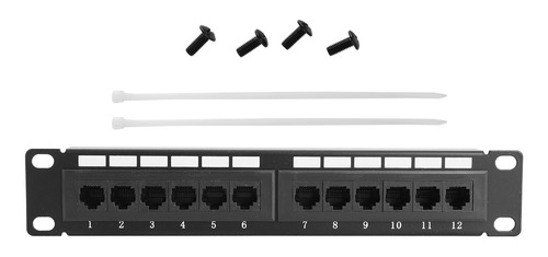Parche De Datos Ethernet Ethernet Cat6 Rj45 De 12 Puertos Pa