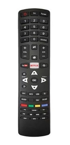 Control Remoto Lcd Led Smart Tv Para Tcl Rca Hitachi Lcd-517