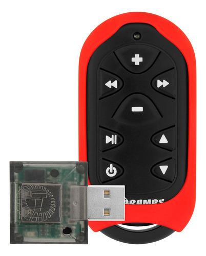 Controle Longa Distancia Taramps Connect Control Vermelho Plug Via USB Completo 300m 16 Funções Cor Vermelha Som Automotivo