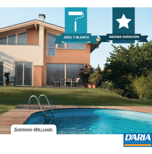Pintura Para Piletas Piscinas Sherwin Acrilica 3.6 L Blanco