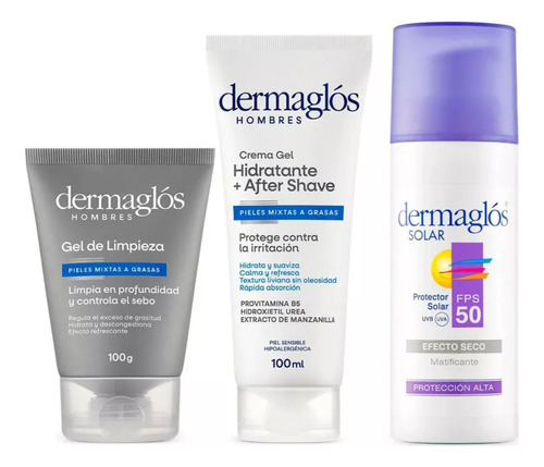 Dermaglós Rutina Facial Hombres Express De Día