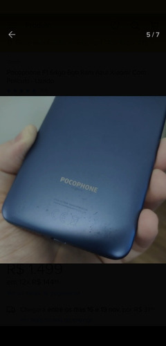 Xiaomi Pocophone F1 Dual Sim 64 Gb Graphite Black 6 Gb Ram
