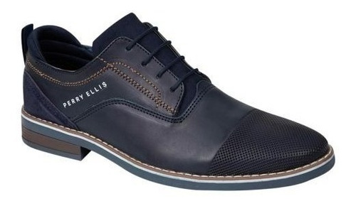 Choclo Casual Perry Ellis Suela Antiderrapante Azul Dehombre