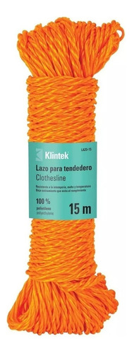 Lazo Para Tendedero Polietileno, 15m, Klintek Color Mixto