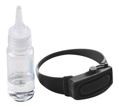 Pulsera Brazalete Gel Antibacterial Y Botella Dosificadora