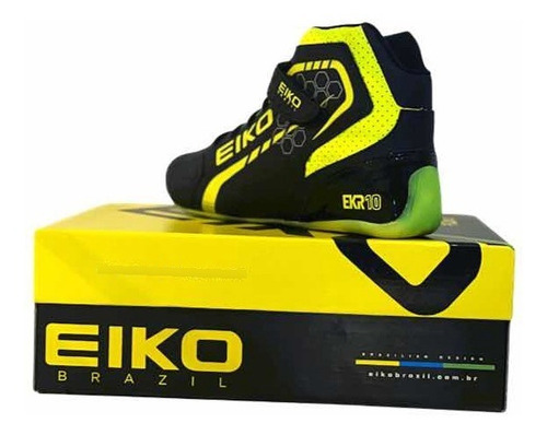 Sapatilha Kart Eiko Brazil Preto/amarelo Flúor