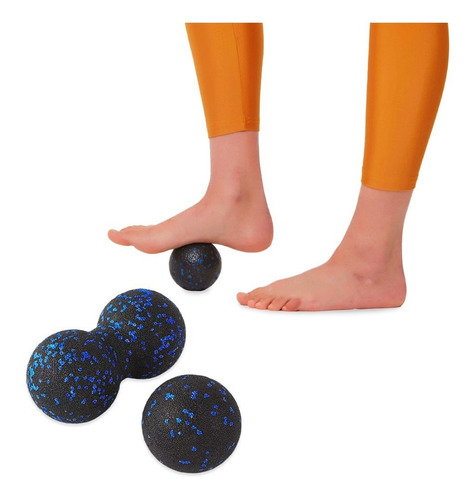 Pelota Simple Lacrosse Doble Masajes Rehabilitación Muscular