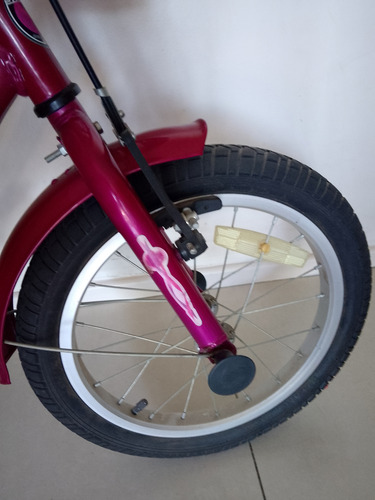 Bicicleta Halley 19058 Niña Rod. 16 Con Rueditas Fuxcia (Usado)
