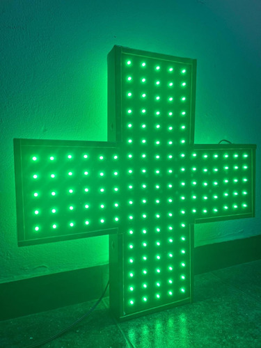 Cruz Led Farmacia 50x50cm - Doble Faz Y Multiefectos