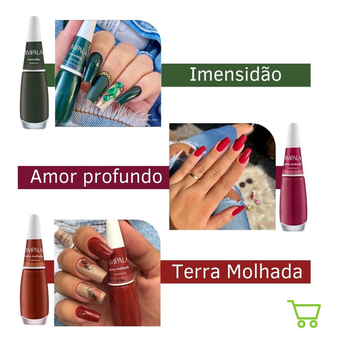 Kit 15 Esmaltes Impala Cores Da Sua Moda Lançamento Barato