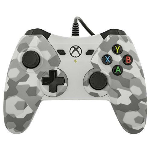 Controlador Con Cable Powera Para Xbox One - Gris Sobre Camo