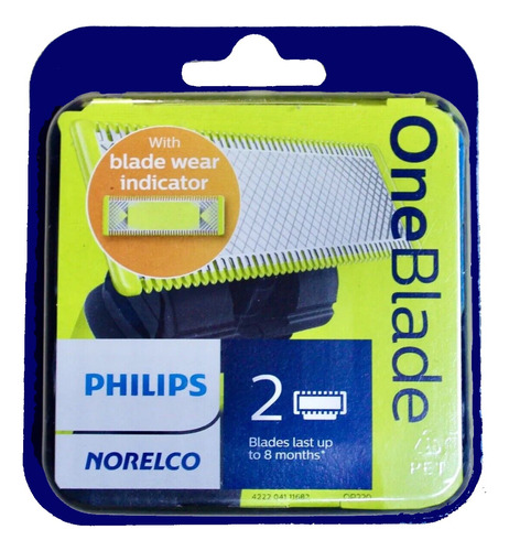 Cuchilla De Remplazo Para Philips One Blade Original 2 Unid.