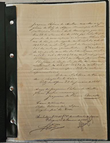 Raríssima Carta De Alforria De Escravo, Original Século 19 (Usado)