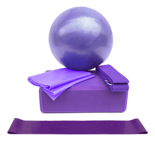 New Set De Yoga: Pelota, Bloques, Correa, Bandas De