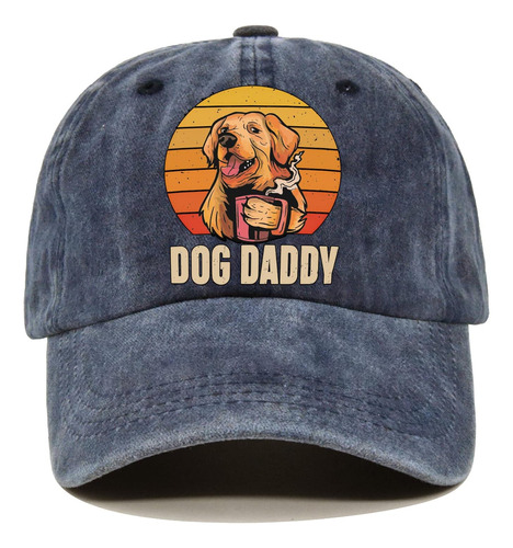 Pishovi Golden Retriever Dog Dad Fun Gorra De Béisbol Azul L