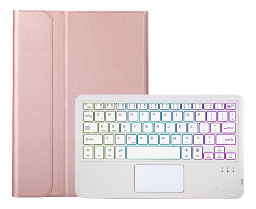 Capa De Teclado Touchpad Iluminada Rgb Para iPad 10 2022