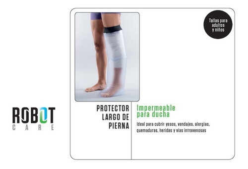 Protector Impermeable Para Yeso / Pierna Completa