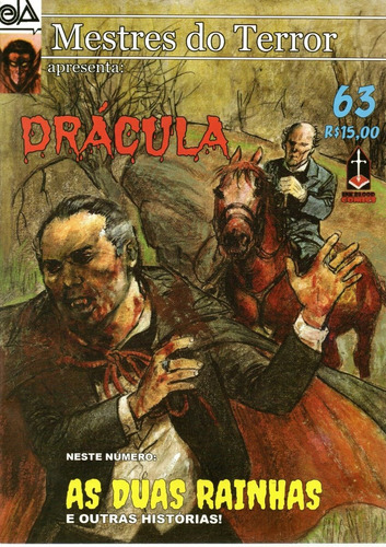 Mestres Do Terror Nº 63 - Drácula - 2015 - 52 Páginas - Capa Mole - Editora Ink&blood Comics - Bonellihq Cx74 A23