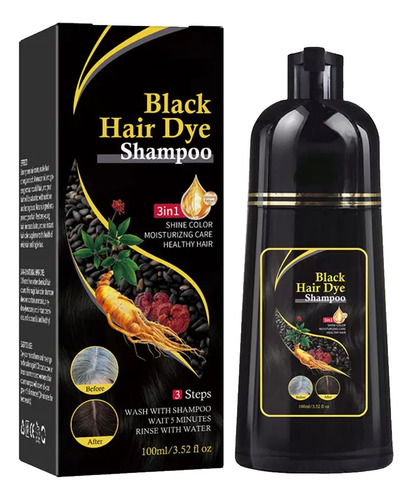 Negro El Cabello Te?ir Nutrir ChampĂș Blanco A Para