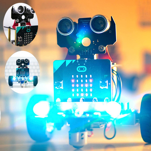 Kit Coche Robots Stem Educativo Niños 10 Compatible Microbit