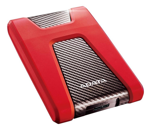 Imagen 3 de 3 de Disco duro externo Adata DashDrive Durable HD650 AHD650-2TU31 2TB rojo